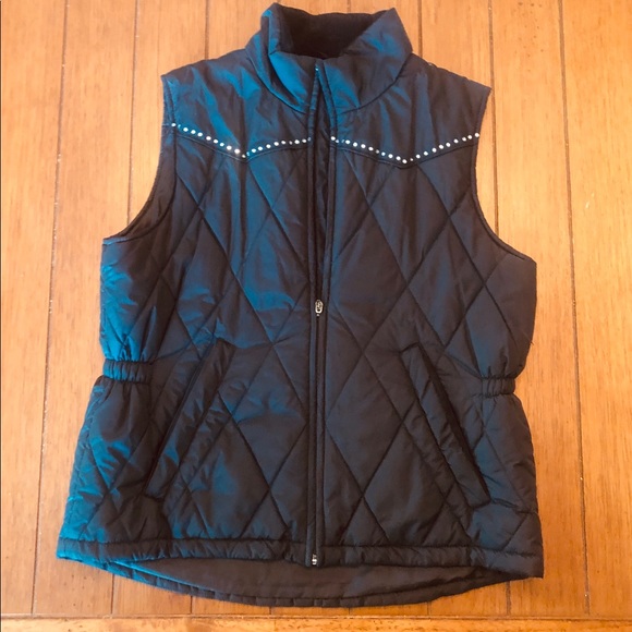 Ladies Cowgirl Up rhinestone studded vest! - Picture 1 of 3